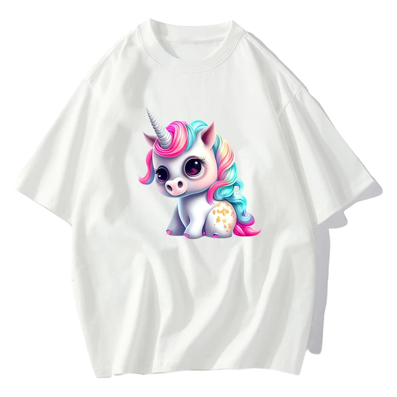 Cartoon Unicorn Cute Rainbow Unicorn Heat-sensitive Patches Application Stripes on Kids Clothes ironing Printing wholesale