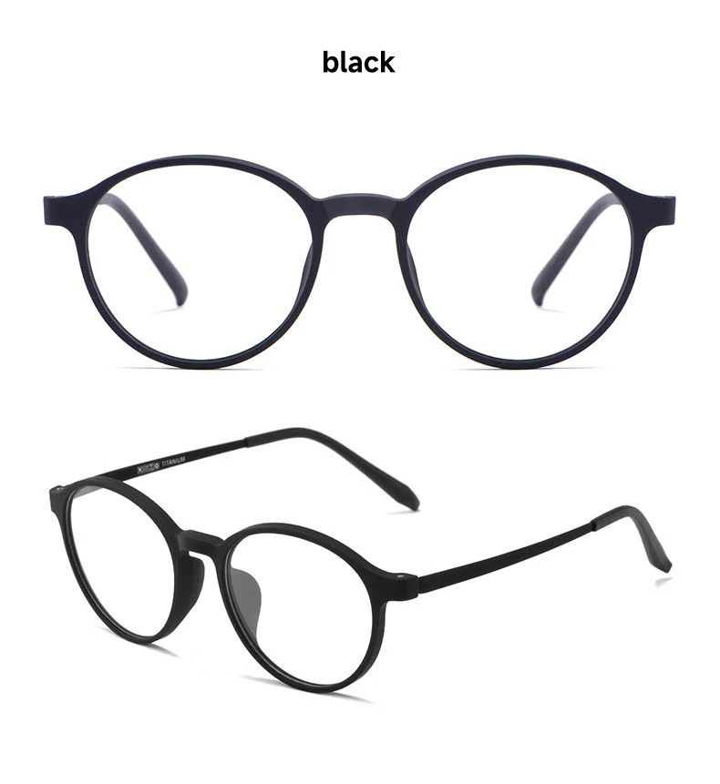 Vintage Runde Lesebrille Männer Frauen Anti-blau Licht Brillen Hohe Qualität TR90 Leser Retro Blockieren Blau Licht Brillen – Detail 8