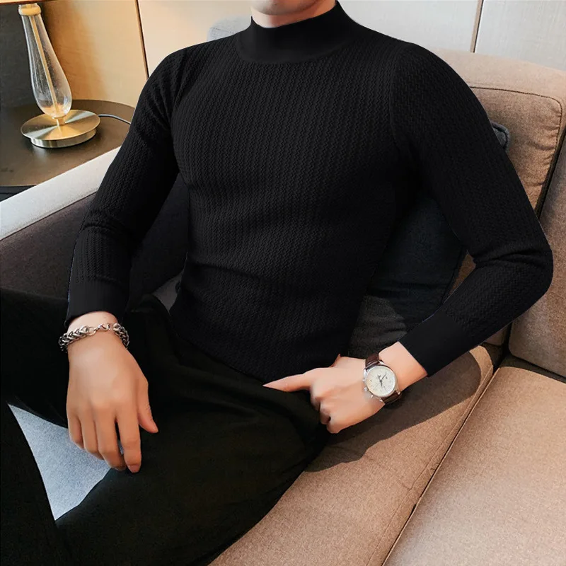 Autumn New Casual Simple Knitted Bottoming Shirt
