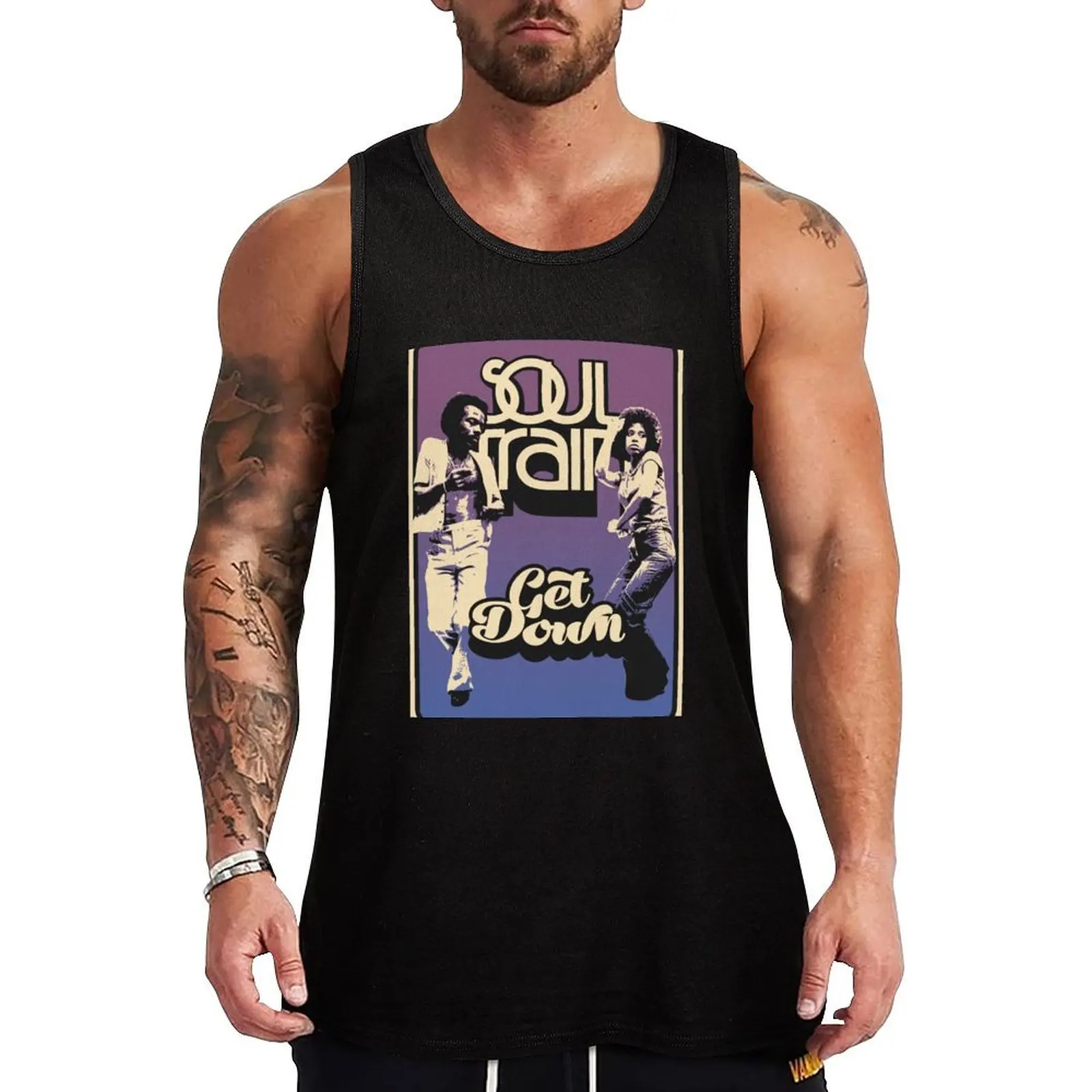 

Soul Train Tank Top summer clothes Sleeveless men T-shirt Men's gym