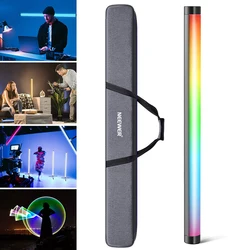 NEEWER TL60 TL120 RGB Tube Light Stick with Softbox Diffuser 2500K-10000K Handheld LED Video Lighting