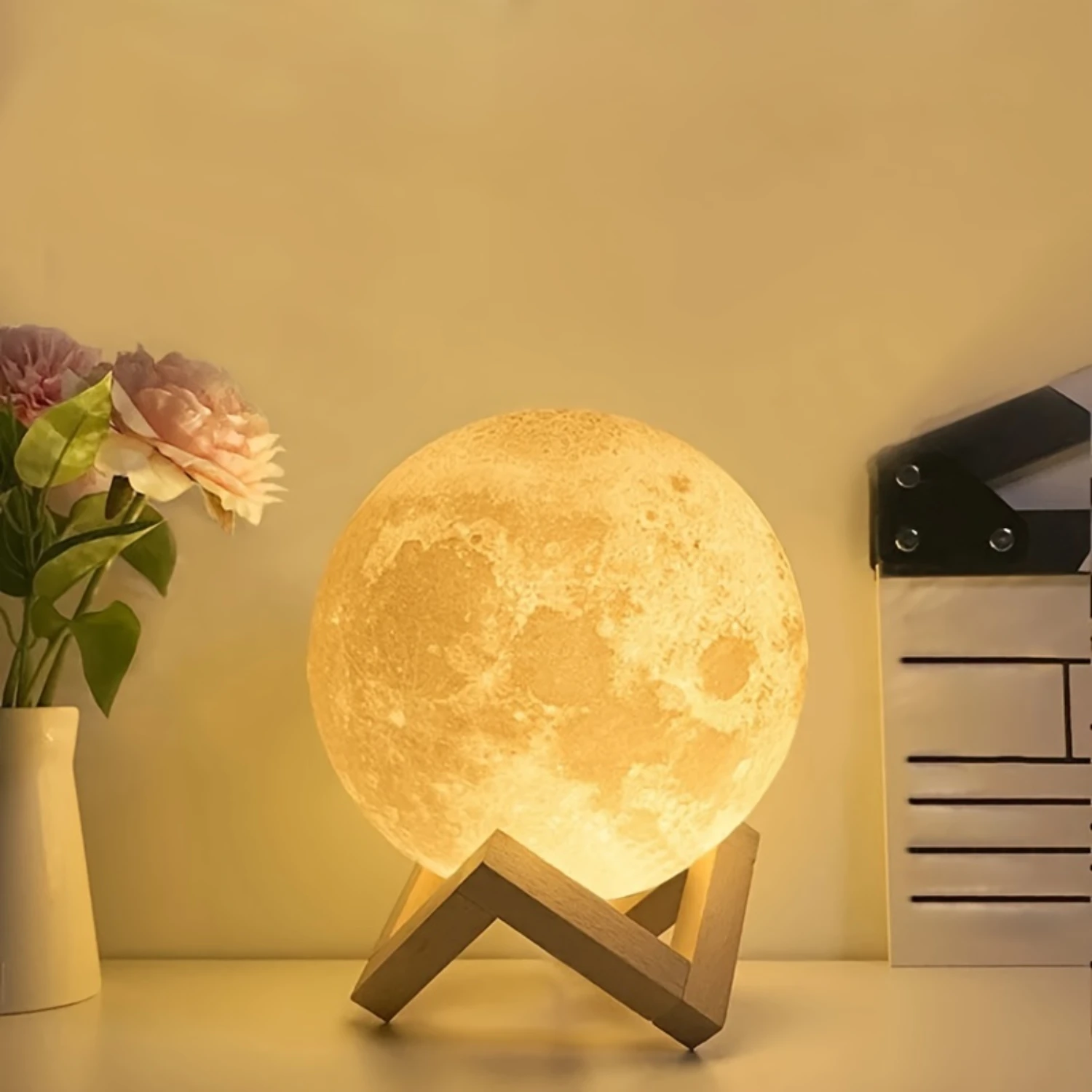 Enhance your home decor with this stunning moonlight globe night light from Touch Control. Perfect for creating a cozy and relax