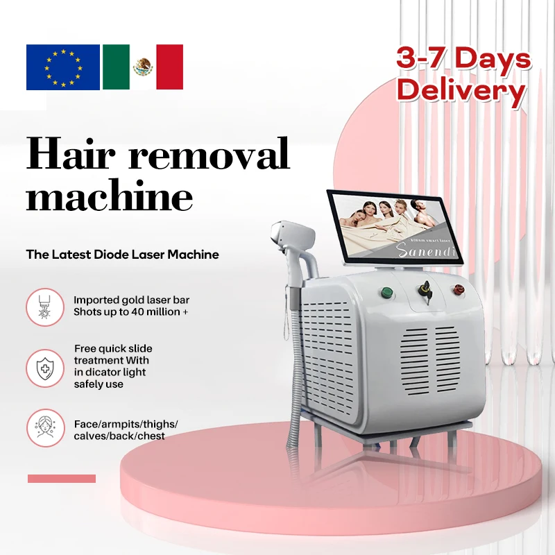 Professional New 4 wave depiladora laser Diode Laser Hair Removal Machine Cooling Rejuvenation Skin Whitening Body Bikini Beauty