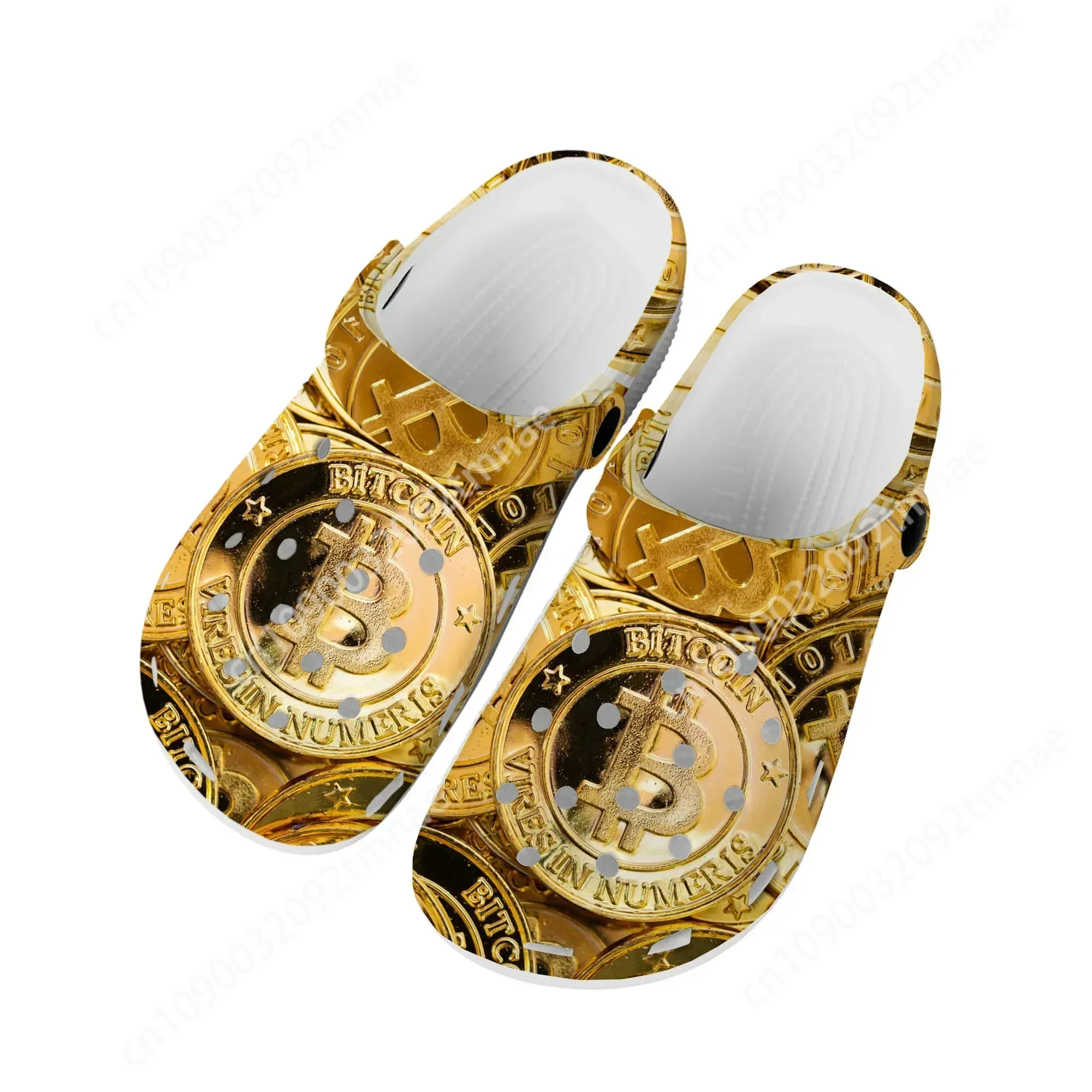 Bitcoin Cryptocurrency Miner BTC Coin Home Clogs Custom Water Shoes Mens Womens Teenager Shoe Garden Clog Beach Hole Slippers