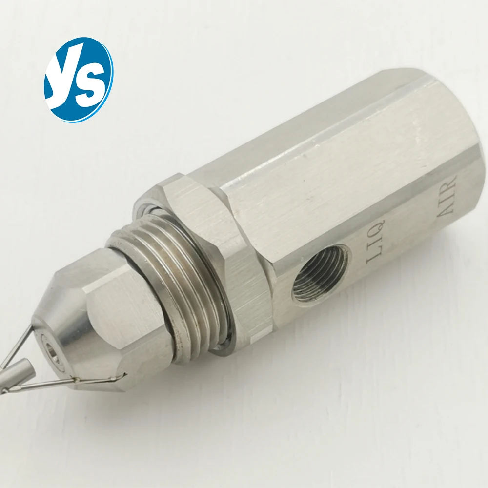 304 Stainless Steel Ultrasonic Atomizer Nozzle 30-90° Dry Fog Mist Spray Head for IndustrialSuppression Humidification Cooling
