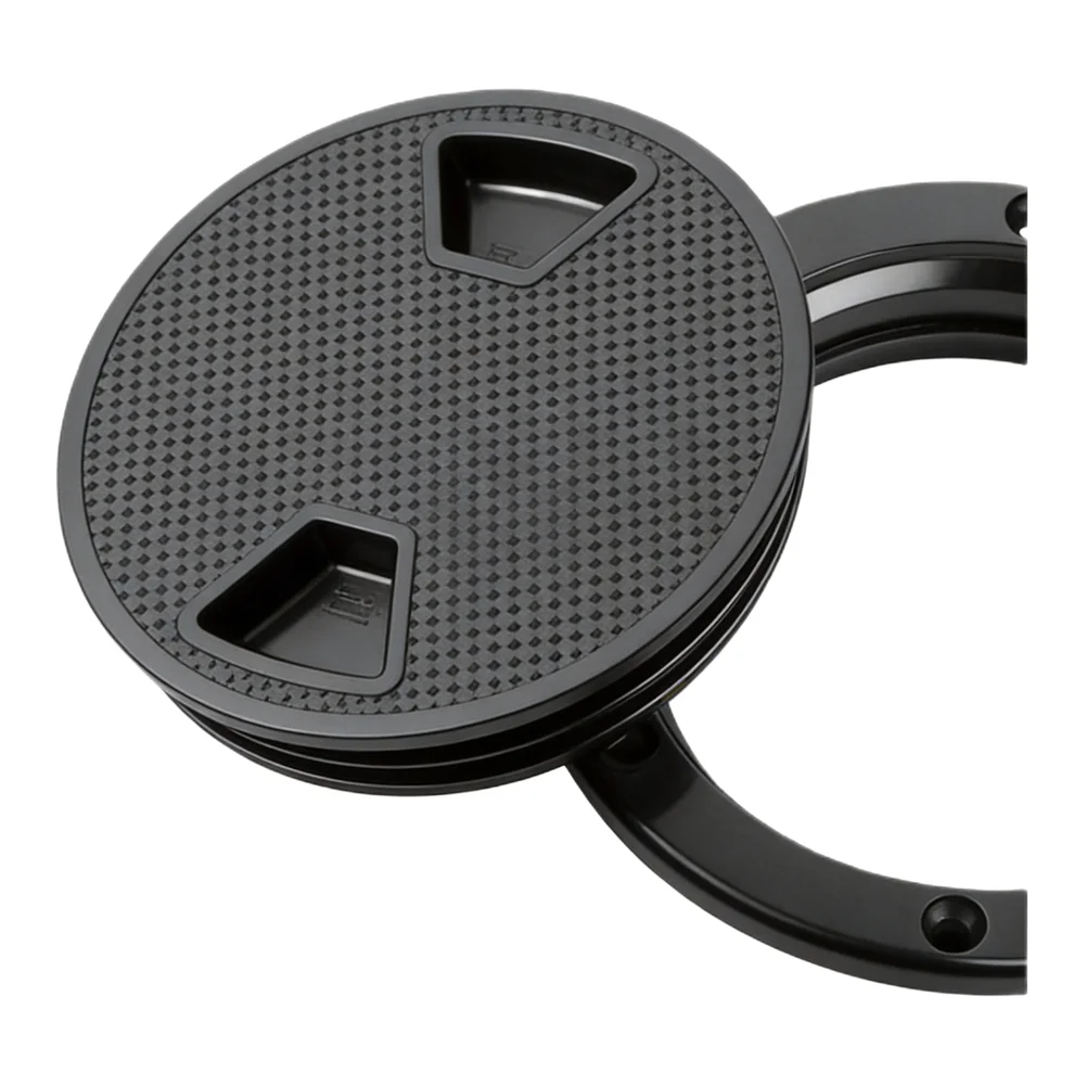 Marine Inspection Hatch Round Non Slip Design with Detachable Cover Ideal for All Types of Boats Made from Solid ABS