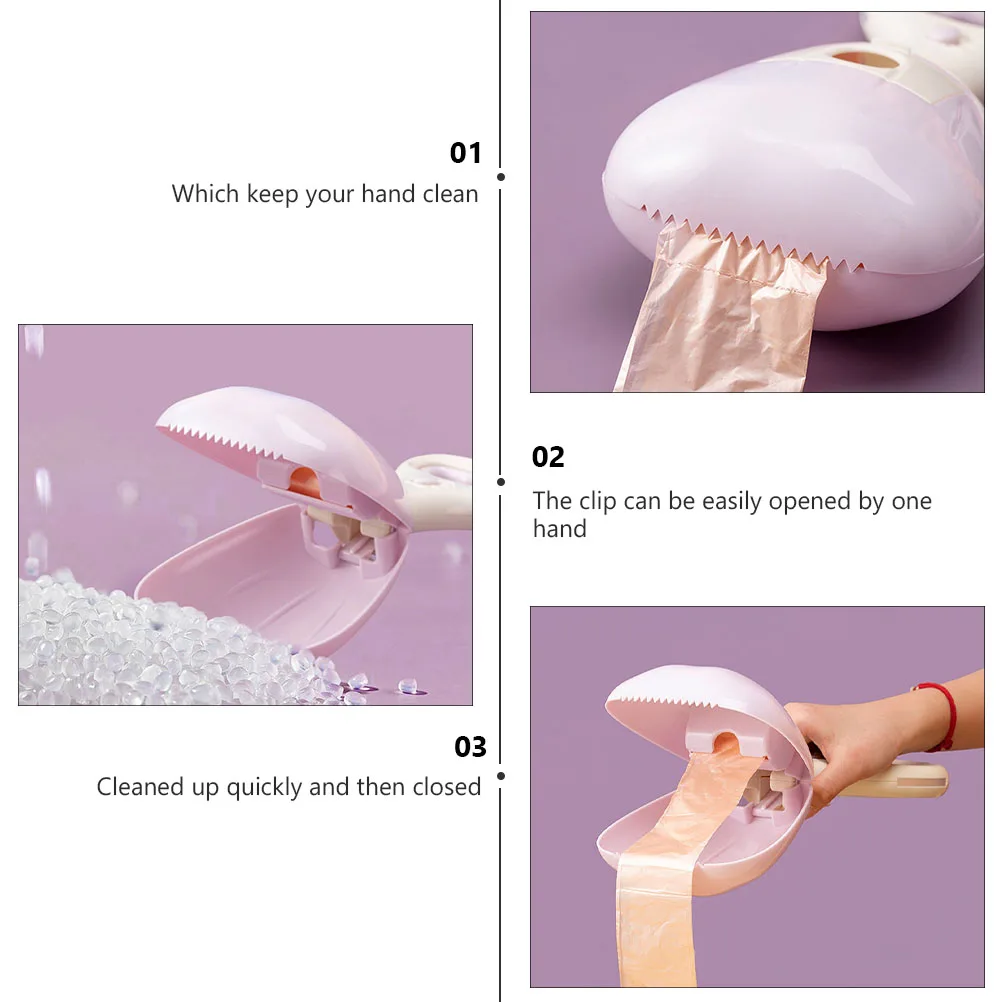 

Pet Dog Toilet Cleaning Pick up Tool Cat Poop Clip Litter Shovel Accessories Pickup Purple