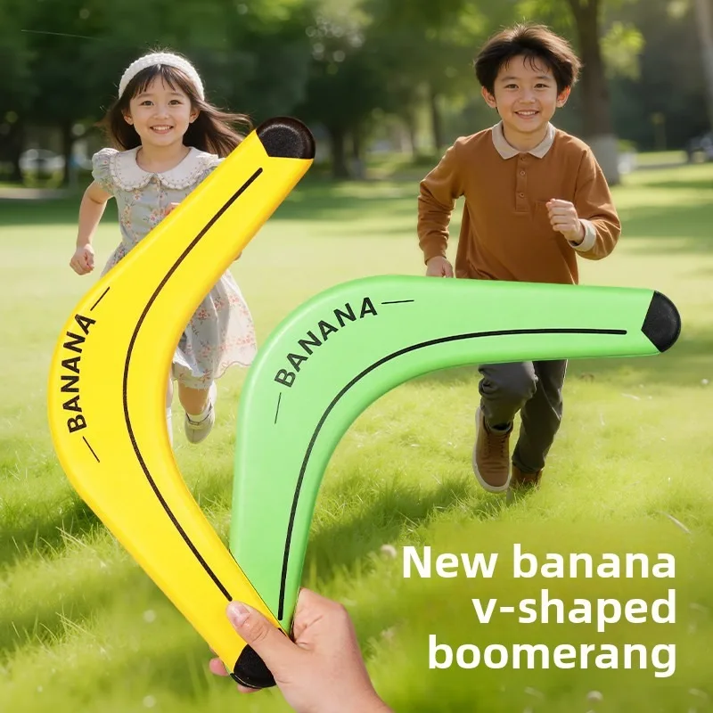 Boomerang soft frisbee children can boomerang frisbee banana boomerang outdoor toy sports throwing frisbee flying machine