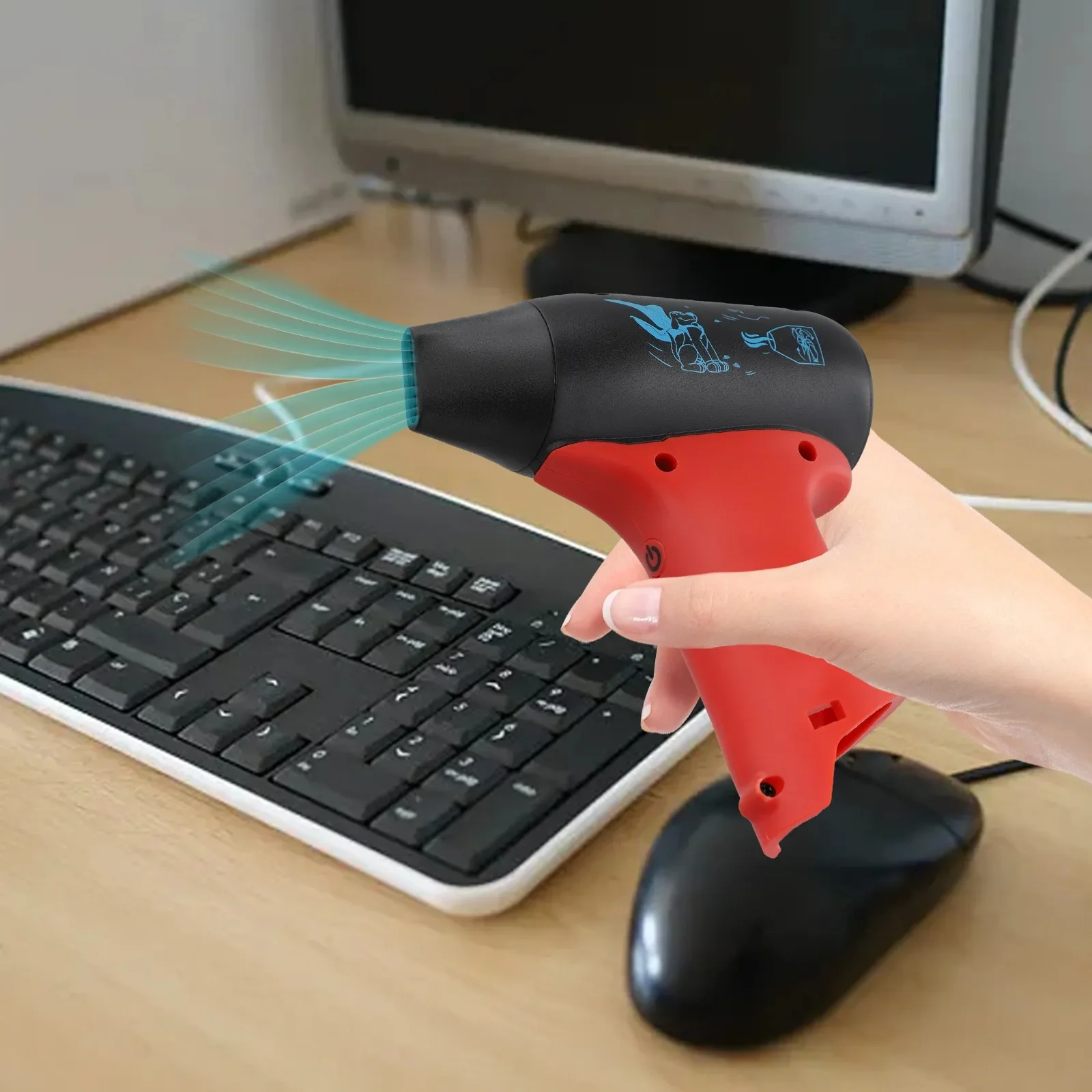 

Adjustable Airflow 12V Air Duster On-the-go Cleaning 3-Speed Control For 12V Lithium-ion Batteries For Car Interiors
