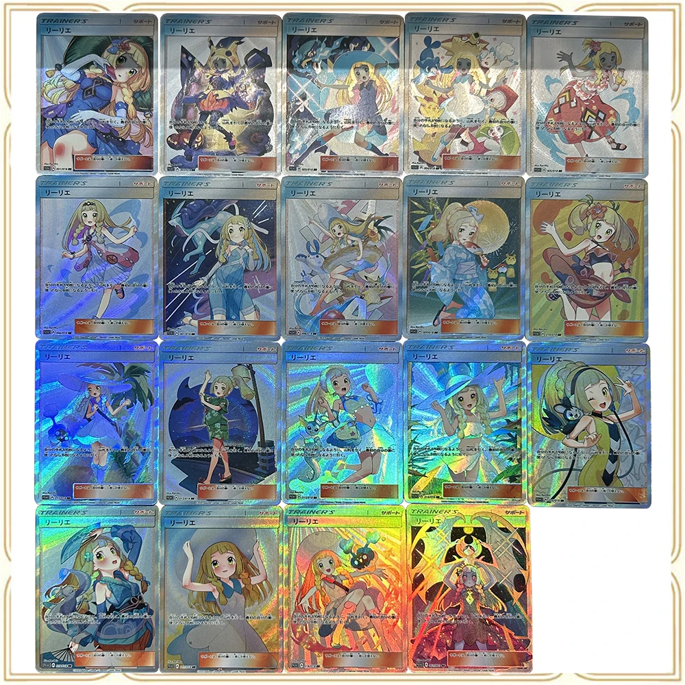 

19PC/Set Anime Pokemon DIY ACG Boys Games Toys Christmas Birthday Gifts Hilda Rosa Marnie Gloria Kris Lillie Lusamine Serena