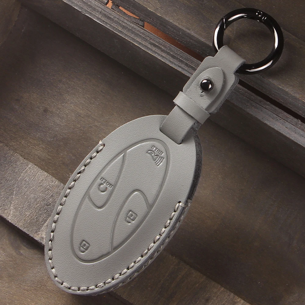 5 7 Buttons Car Key Bag Case Cover For Hyundai Kona Ev Grandeur GN7 IONIQ 6 2023 2024 Key Protect Shell