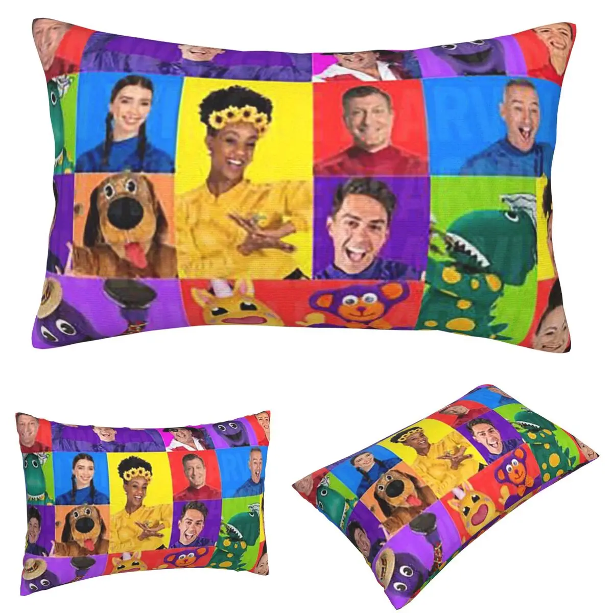 

The Wiggles Tv Show Music Band Rectangle Pillowcase Cushion Cover Decorative Bedroom Bed Home Comfort Throw Pillow