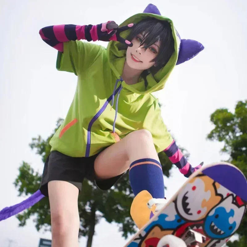 2025 أزياء الهالوين أنيمي Sk8 دي إنفينيتي ميا تشينين كابوشون التأثيرية أزياء قميص ستارت سوك ملابس يدوية للهالوين