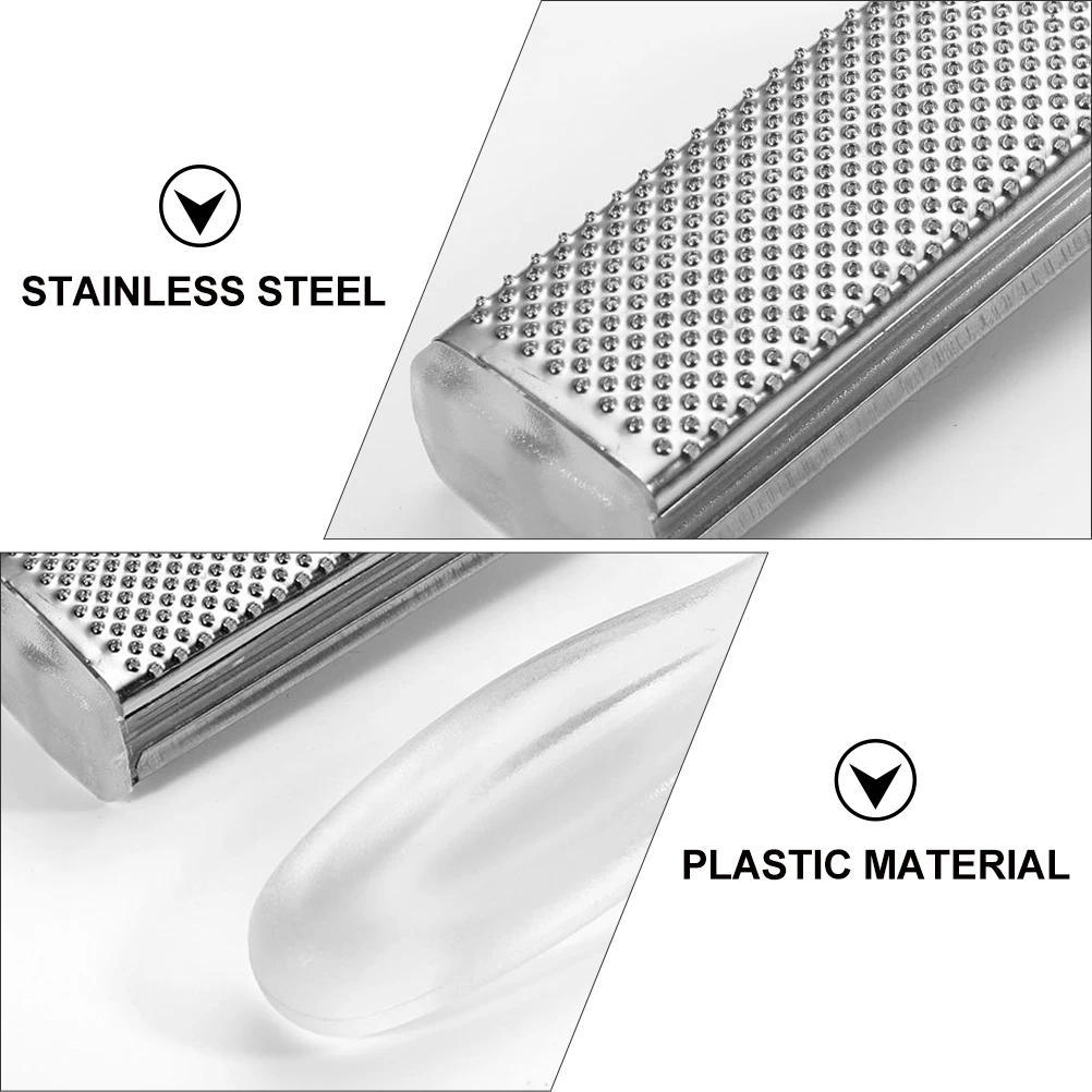 

4PCS Foot Rubbing Board Sturdy Stainless Steel File Pedicure Tools Exfoliating Dead Skin Remover Portable Massage Gift