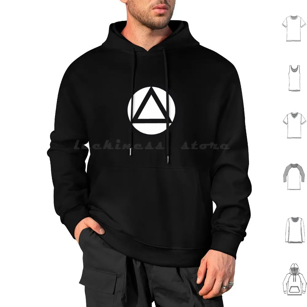 Aa Symbol Hoodie cotton Long Sleeve Aa Recovery Sobriety Sober Na Anonymous Narcotics Anonymous 12 Steps Addiction Big Book