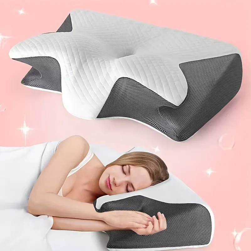Sleep Memory Pillow Butterfly Memory Foam Neck Pillows Cont…