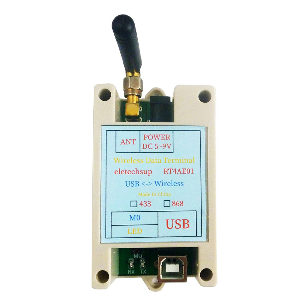 433MHz 868MHz Wireless Lora Data Transmission DTU RS232 RS485 Converter Long Distance Wireless Digital Radio