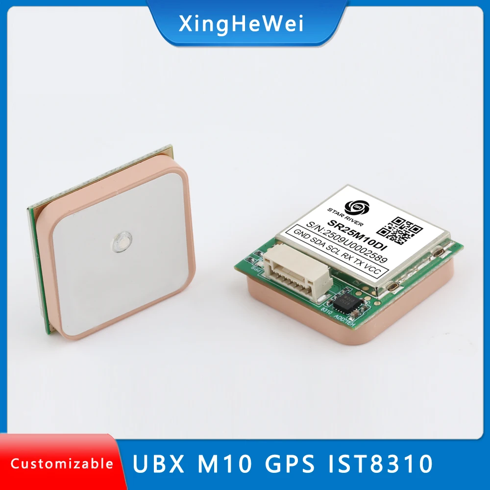 Flight control GPS module with compass, drone, fixed-wing GPS module, M10 chip, IST8310 compass
