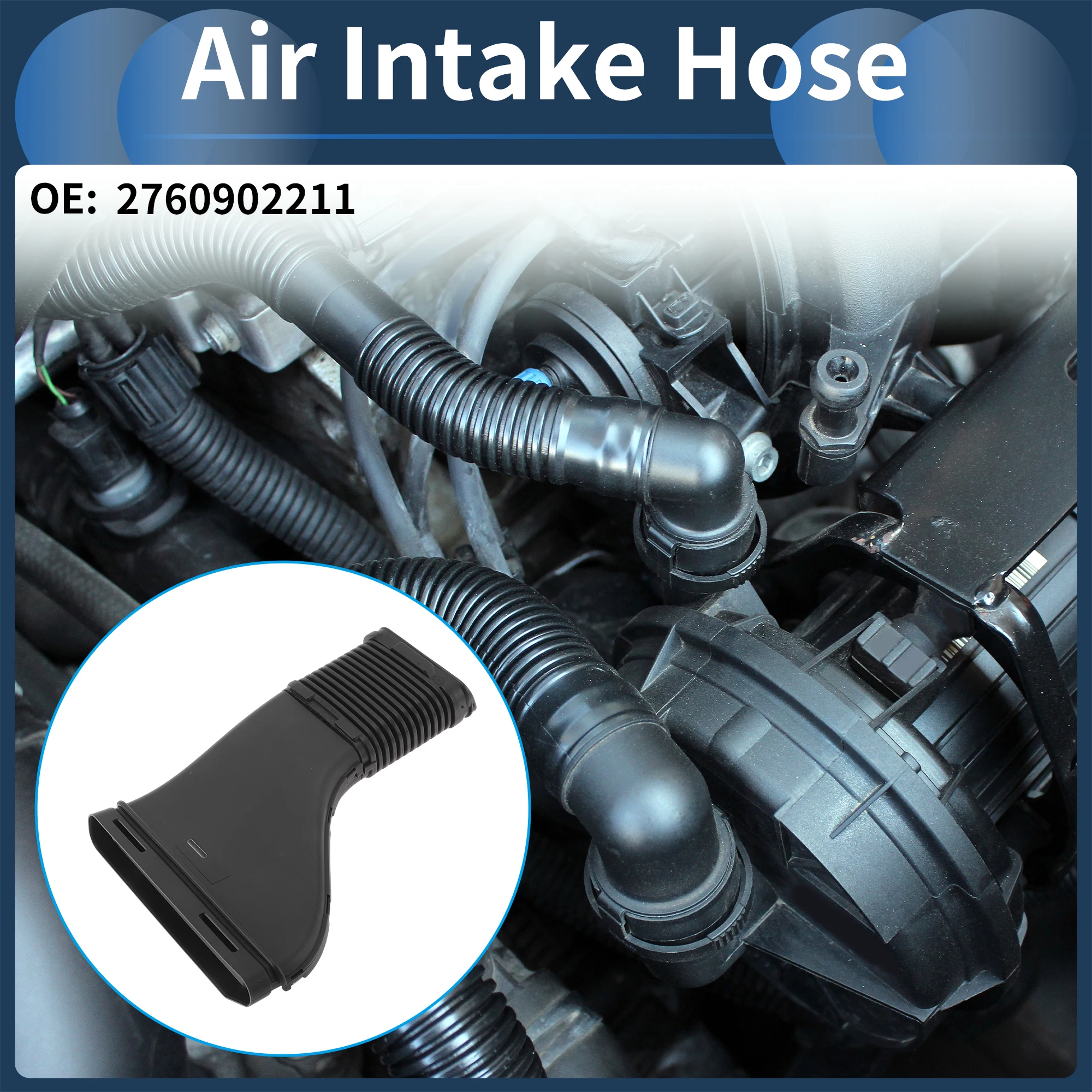 

X Autohaux Engine Air Intake Hose for Mercedes Benz Air Cleaner Intake Hose No.2760902211