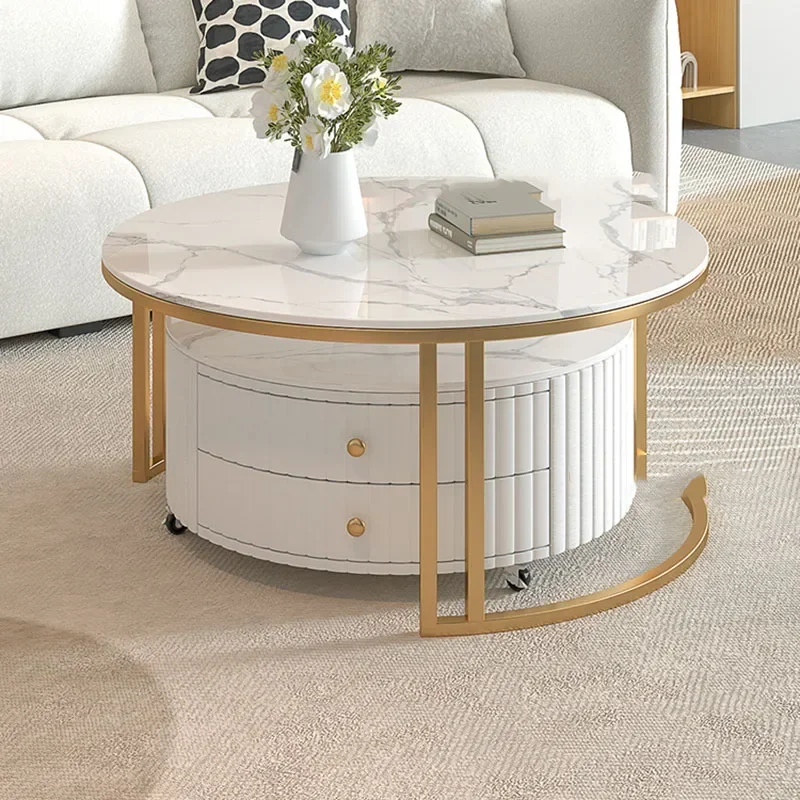 

m Простой журнальный столик, милые прозрачные круглые книги, фотоальбом, итальянский движущийся приставной столик, уникальная мебель Mesas в стиле постмодерн m