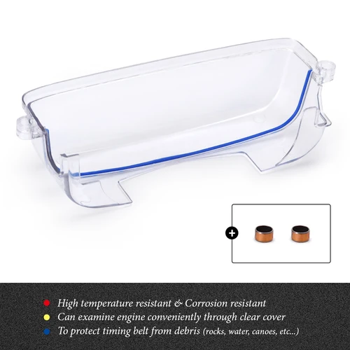 Imagen 2 del producto Correa de distribución de polea de leva Turbo de engranaje transparente, cubierta transparente para 2jzgte, 2JZ, WLR6332