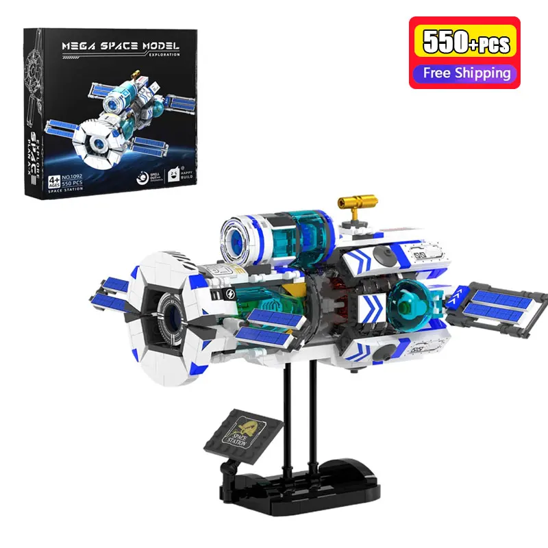 

550Pcs Interstellar Space Station Apocalypse Core Cabin Building Blocks DIY Stars Shuttles Bricks Educational Toys For Kids