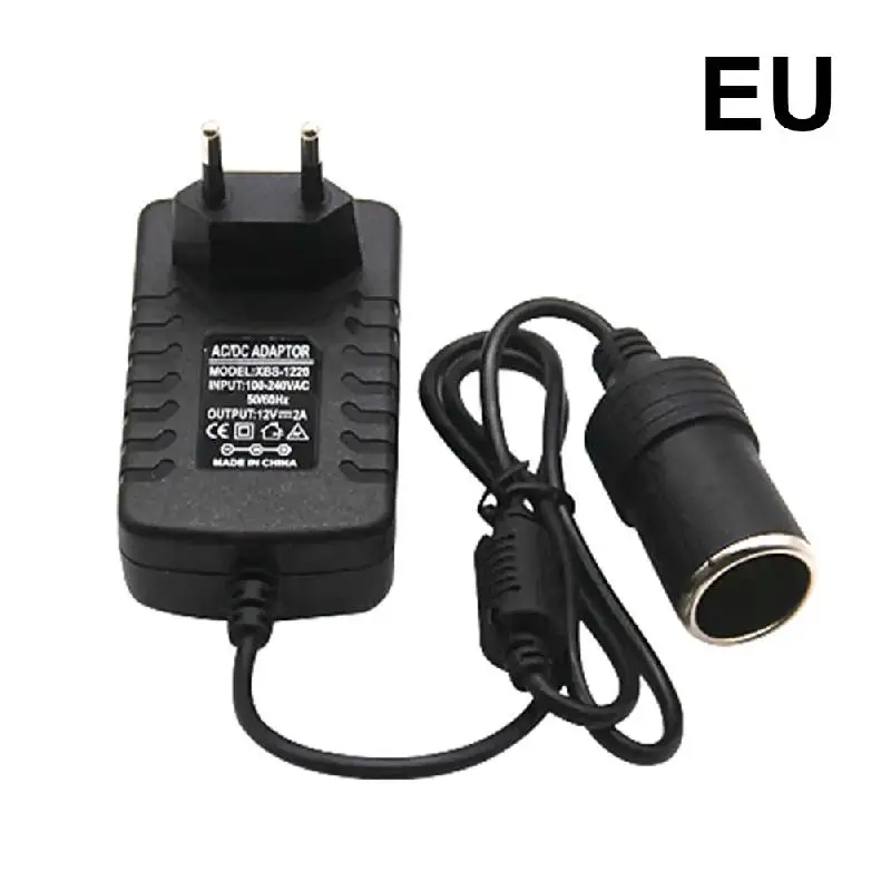 

AC To DC Converter 24W 2A Car Cigarette Lighter Socket Adapter, Car Plug Socket Adapter 110-240V To 12V DC Power Adapter