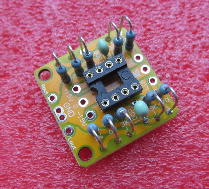 Dual OP Amp Board Preamp DC amplificatore PCB per NE5532 OPA2134 OPA2604 AD826 Board Module