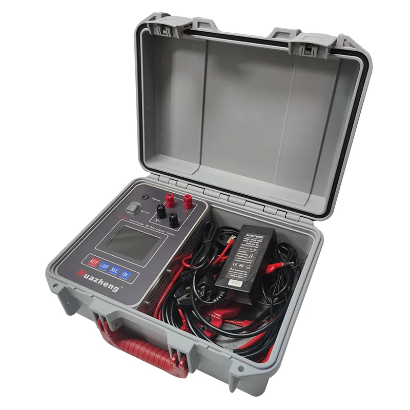 10A Single Phase DC Resistance Tester Automatic Portable Transformer Winding Resistance Tester