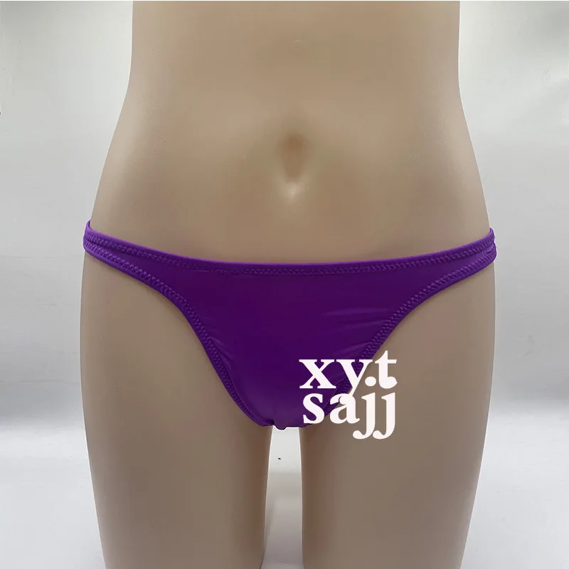Low Waist Unisex T-back Thong, Solid High Elastic Fabric, No Contour Pouch Comfort Sexy Minimalist Underwear For Male And Female