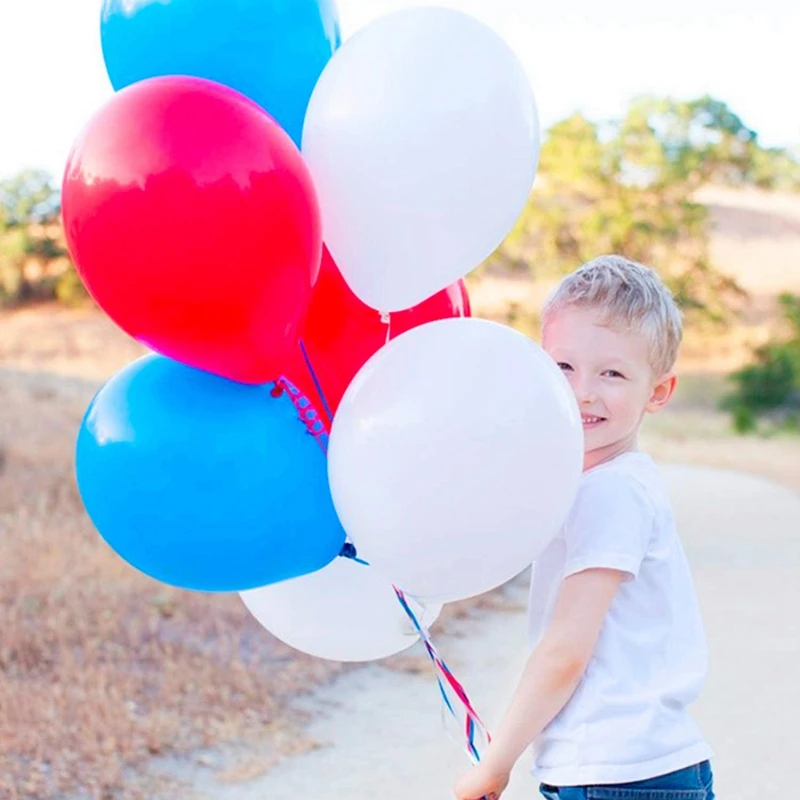 60 Pack Red White And Blue Balloons 12 Inch Latex Party Balloons Perfect Party Birthday Decoration For All Occasions