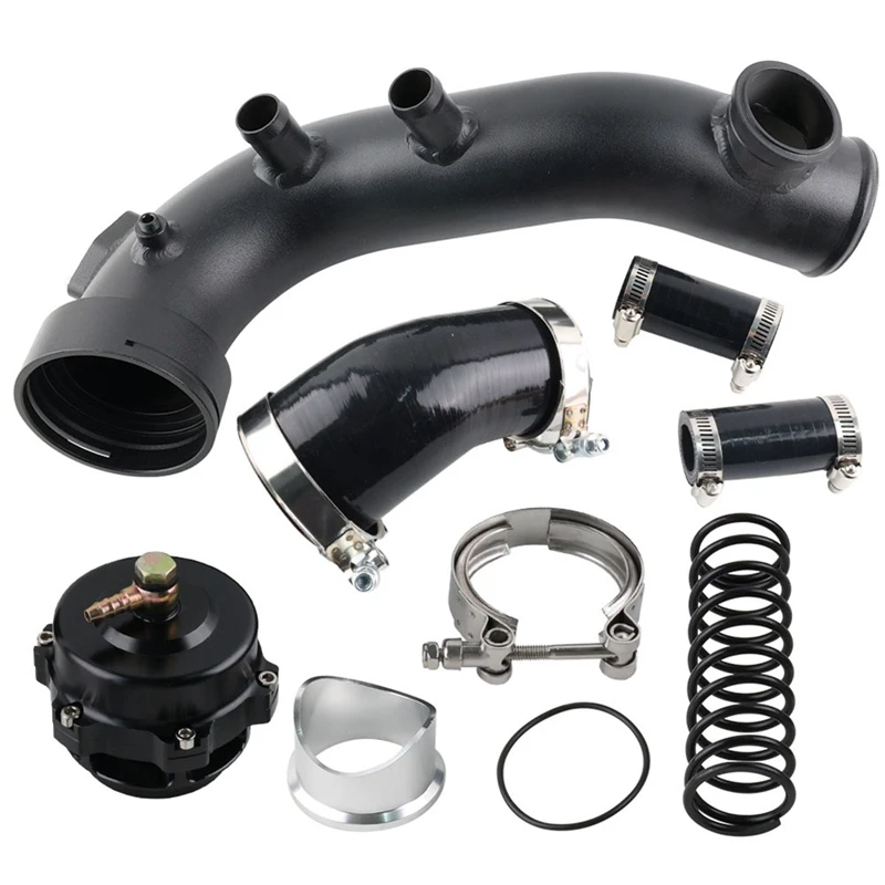 Car Air Intake Turbo Charge Pipe Kit With 50Mm Blow Off Valve For BMW N54 E88 E90 E92 E93 135I 335I Replacement