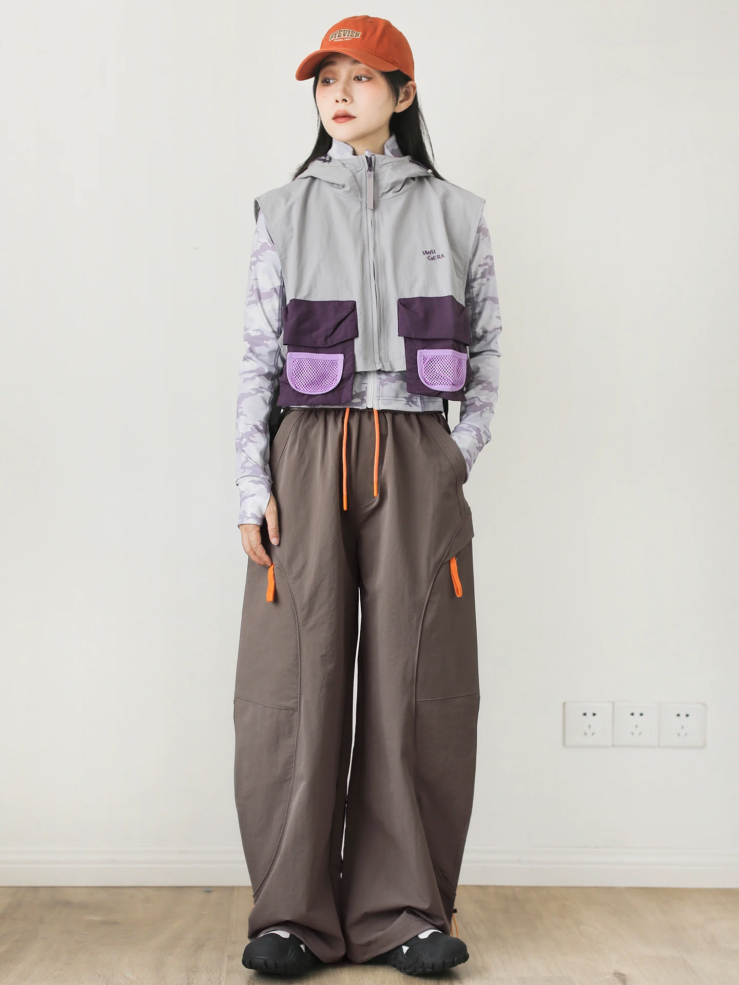 Outdoor Soft  Cargo Pants Women's Loose Workwear Trousers Multi-Pocket Mountain Climbing Long Trousers Outdoor Hiking Sp...