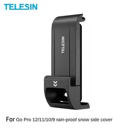 Weather Resistant Battery Case Side Cover TELESIN Waterproof Charging Cover Port Type-C Charging Door for GoPro 12 Hero 11 10 9