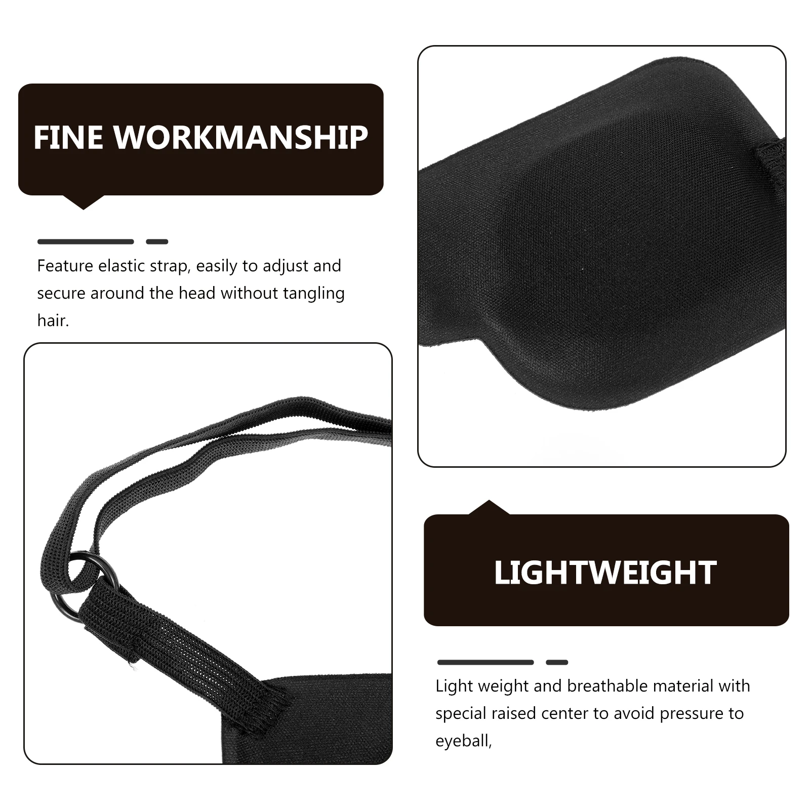 

2 Pcs Patch 3d Eye Mask Child Polyester Single Eye-patches For Amblyopia People