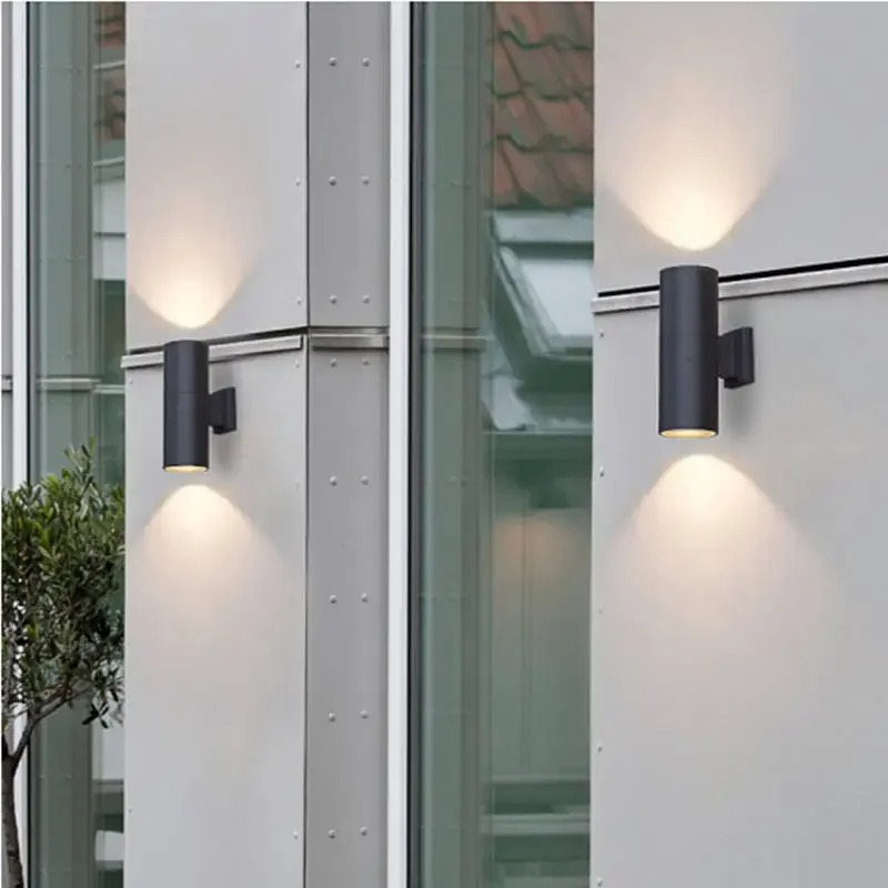 Lampada da parete a LED IP65 per portico, corridoio, illuminazione decorativa montata a parete, moderna lampada da parete per esterni impermeabile
