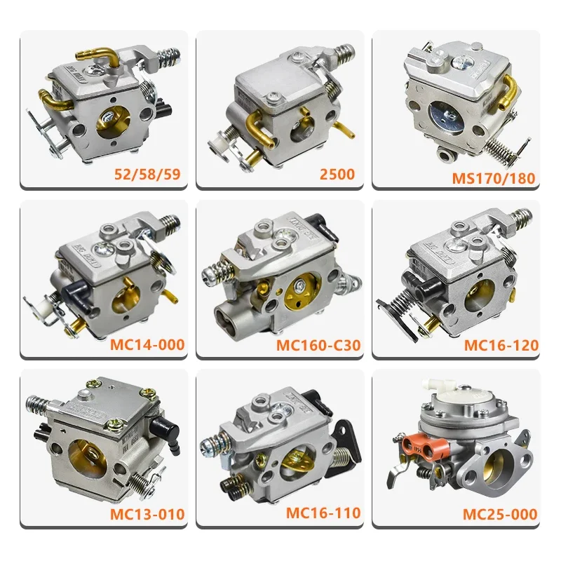 Бензопила карбюратор для HUSQVARNA STIHL цепная пила Zenoah Walbro CARB 52CC 45CC 38CC 25CC 3800 2500 MS180 MS250 365 380