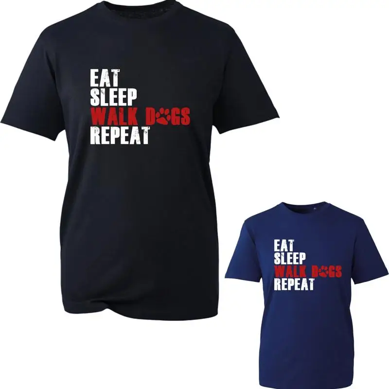 Eat Sleep Walk Dogs Repeat T-Shirt