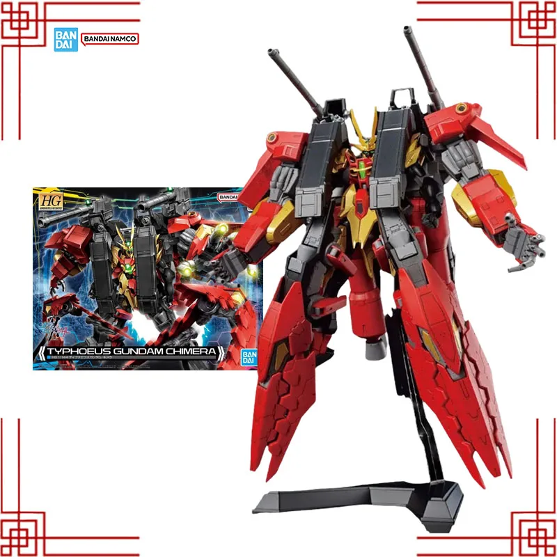 

Bandai Gundam Model Kit Genuine HG 1/144 Typhoeus Gundam Chimera Anime Action Figure Collection Assembly Model Boys Toys Gifts