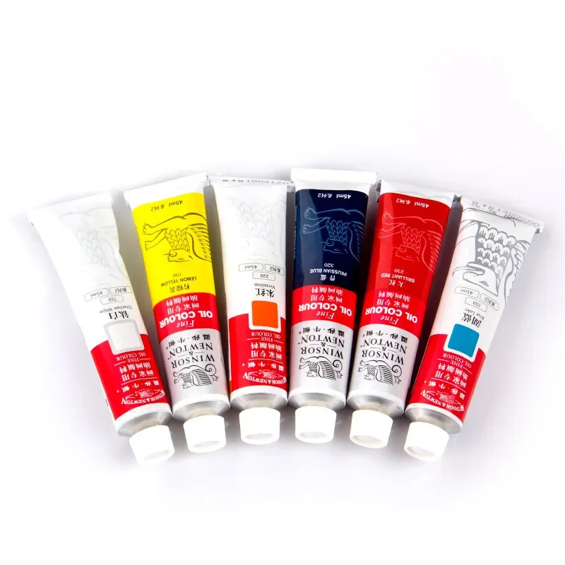 WINSOR&NEWTON 45ML professzionális Beolajoz Festészet paints Stúdió pigments számára Artista Rajzolás Ablakszövet üvegek Graffitik Festészet Szemese