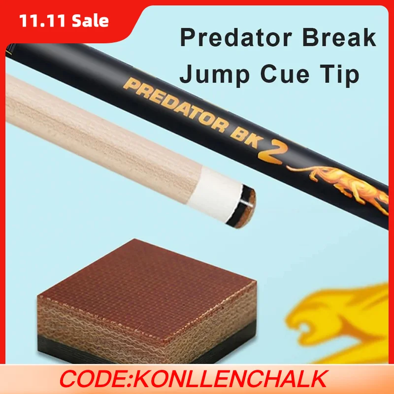 

Наконечник для прыжков PREDATOR с Phenolic Composition из углеродного волокна Bk2 Bk3, бакелитовый наконечник для прыжкового кия Super Hard Break, аксессуары для бильярда