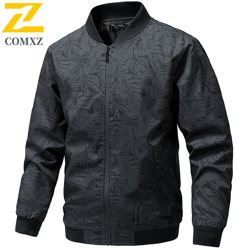 

Men's Slim-Fit Spring Jacket Windproof Waterproof Lightweight Stand Collar Casual Outdoor Coat Breathable Quilted Puffer Style