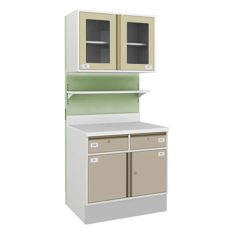 Modern Wood Commercial Combination Cabinet for Hospital Medical Dispensing Operations