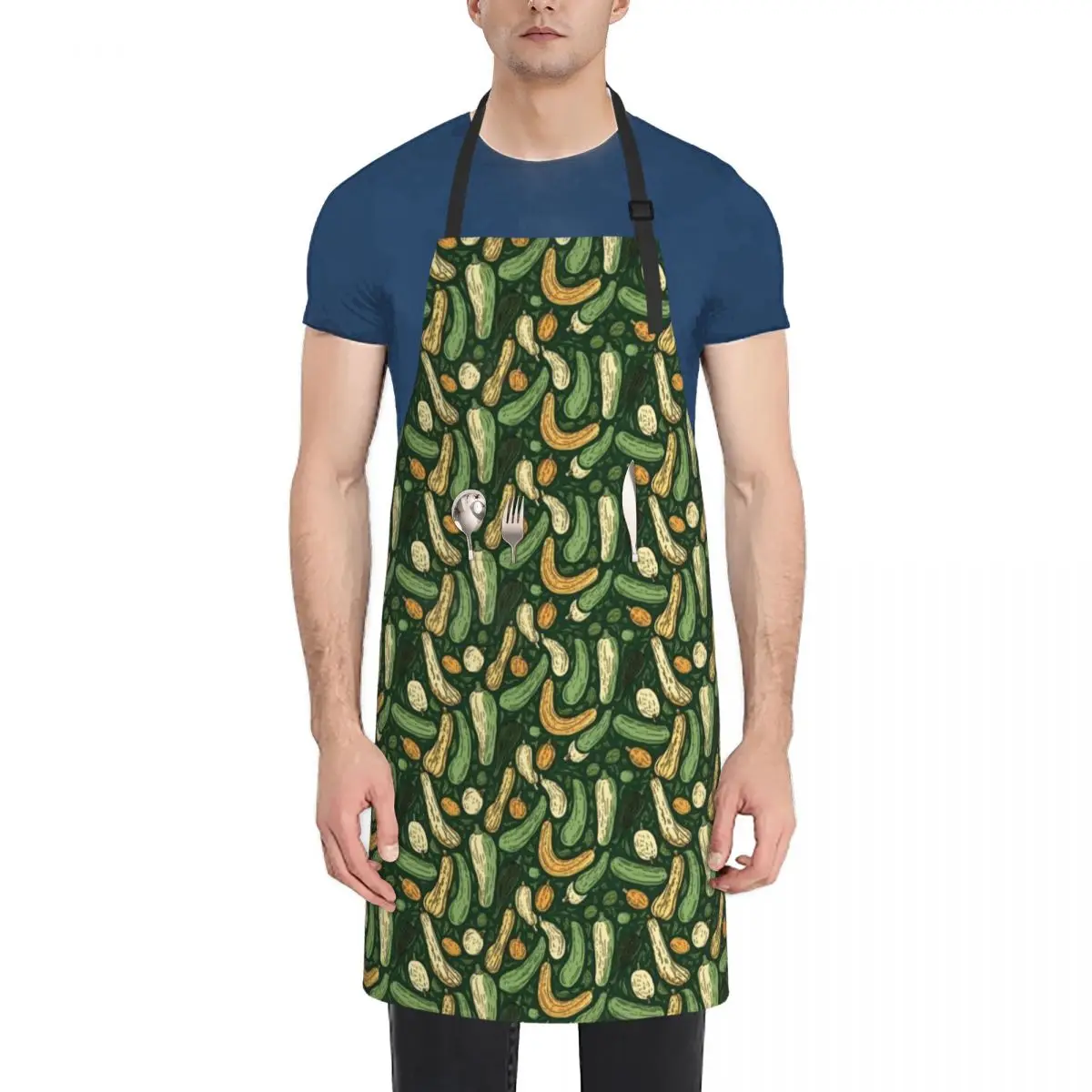 Zucchini Overdose Apron Teacher House Things For Home And Kitchen Apron