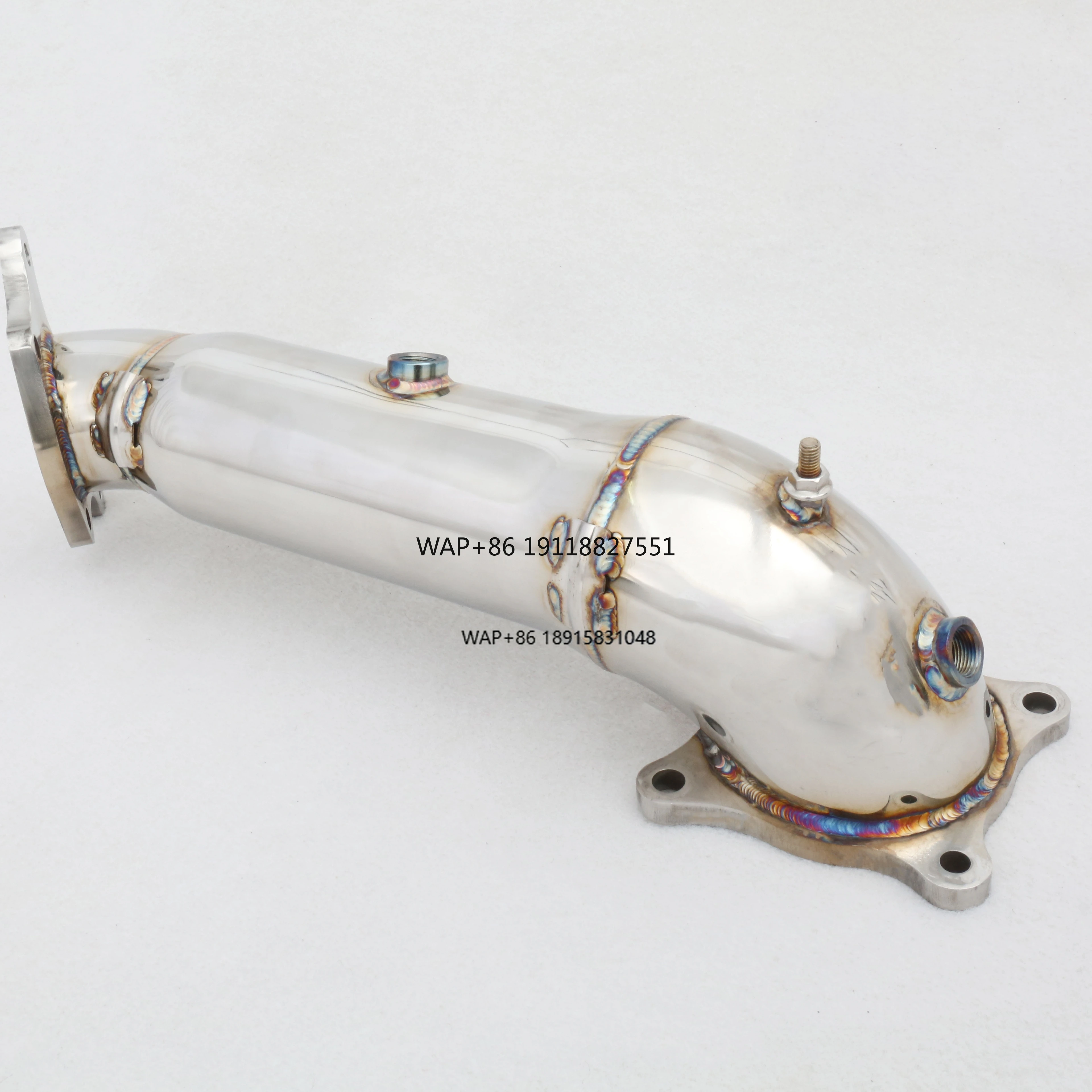 Custom Catless Decat Downpipe for -FK8 2.0T Stainless Steel Exhaust Pipes