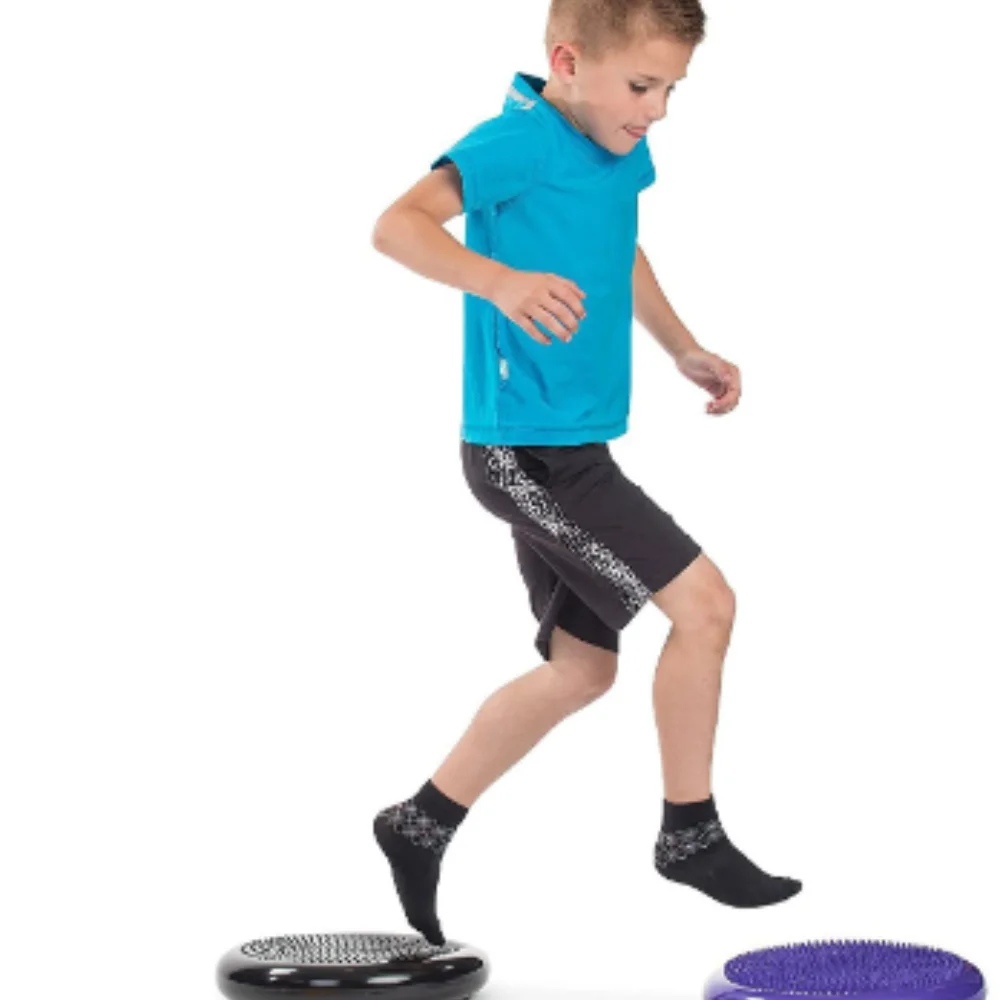 Core Balance Wobble Cushion Physio, Air Stability Cushion, Inflatable Core Trainer, Sensory Cushion for Chair, Pump Included