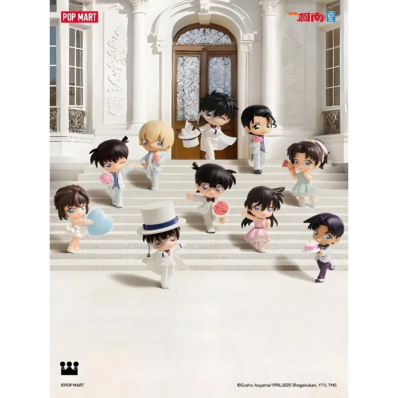 

POPMART Детектив Конан Юбилей Празднование Серия фигурок Слепые коробки Модные игрушки и декоративная коллекция Рождественские подарки