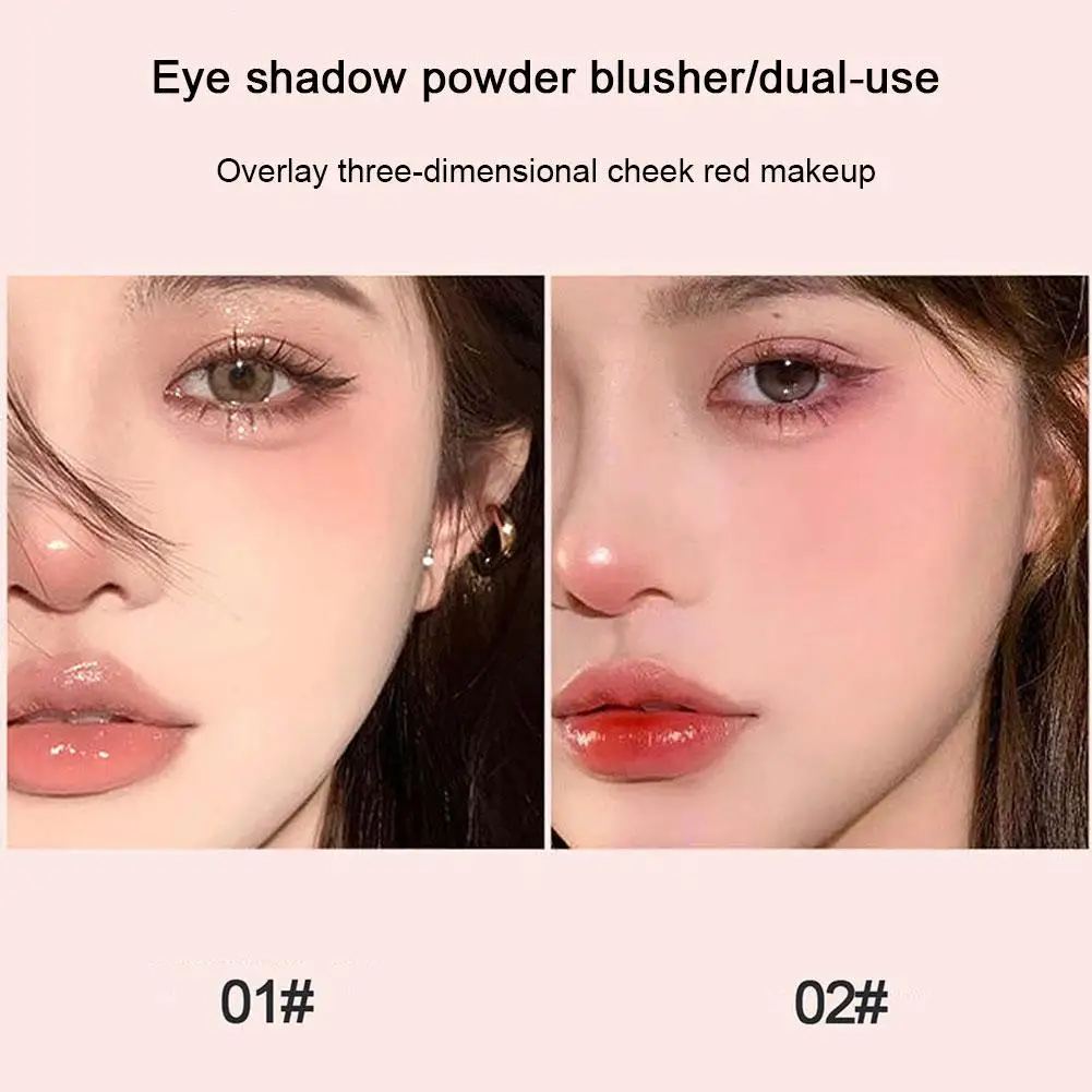 HISYI 3 couleurs blush mat coloration maquillage nu couleur naturelle rendu délicat non volant poudre visage maquillage