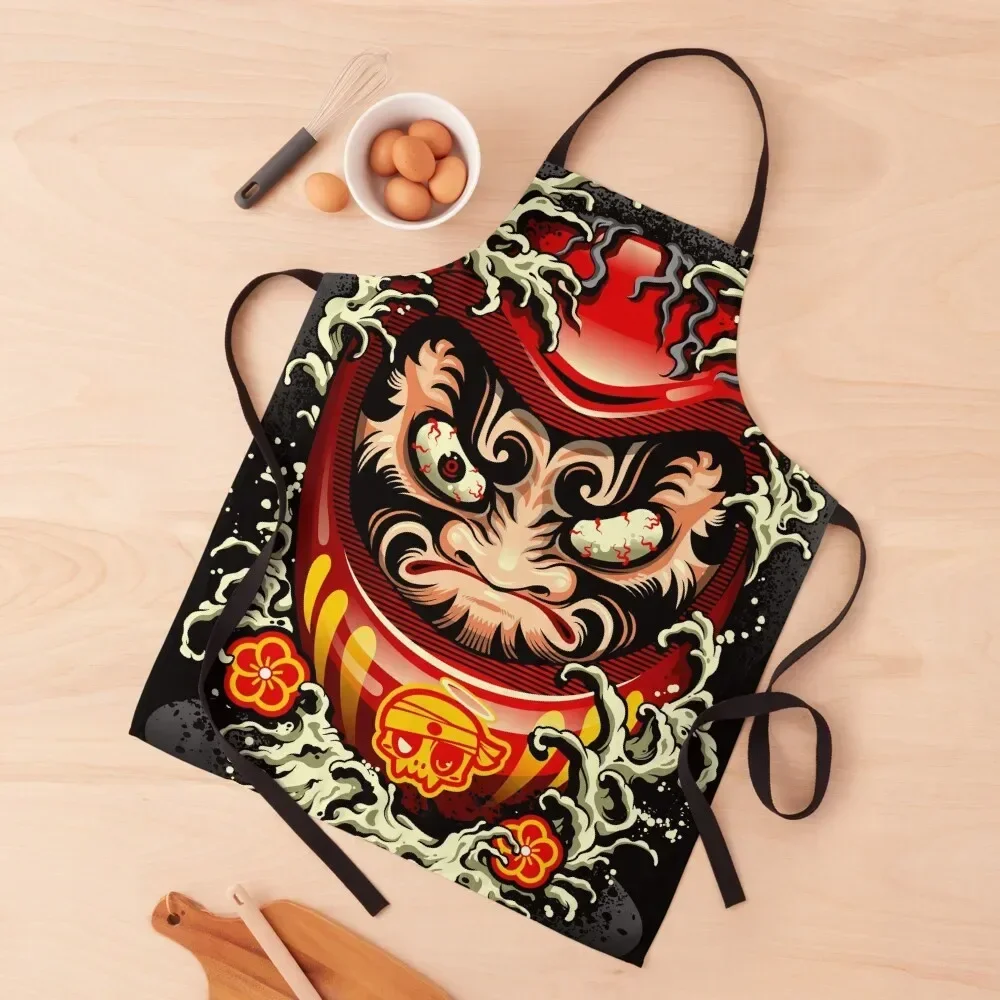 Daruma Doll Apron Kitchen Tools Cute Kitchen Christmas gift Waterproof Apron