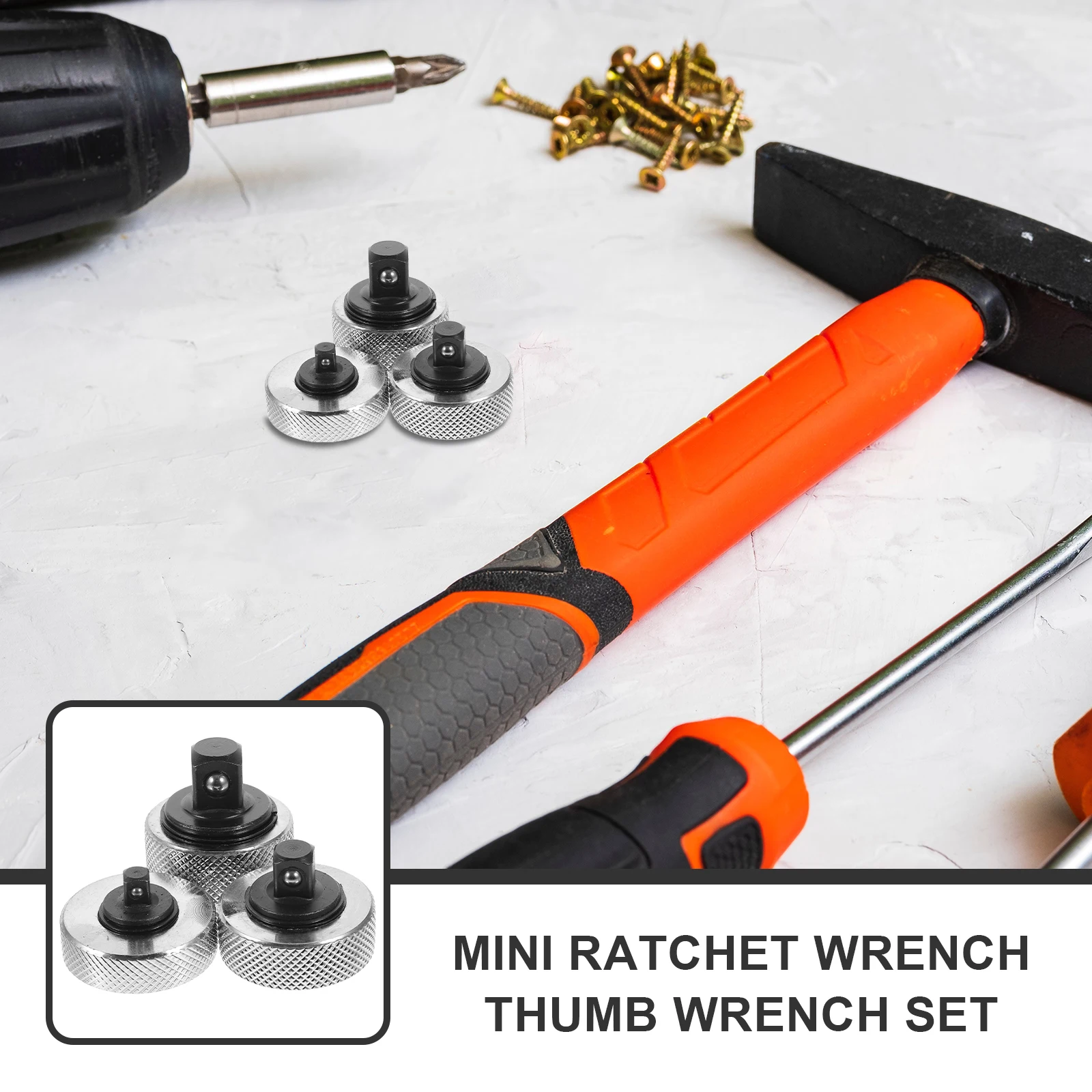 

1 set Mini Ratchet Wrench Set Compact Steel Bit Driver For Tight Spaces Brake Adjuster Tool Repair Hand Tool Electrician Small
